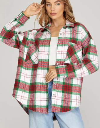 PLAID SHACKET 5431