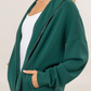 ZIP UP JACKET in DARK GREEN 989