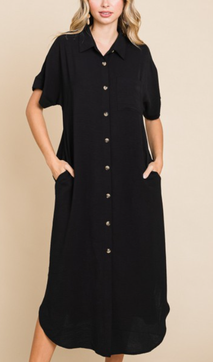 BLACK LONG DRESS 10960