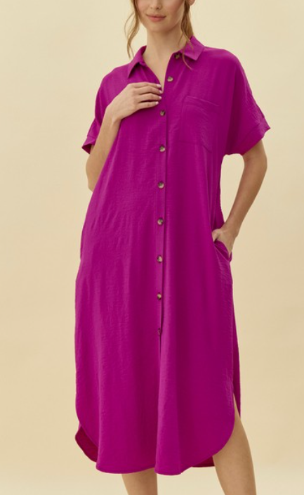 MAGENTA LONG DRESS 10960