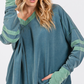 TEAL TOP - OVERSIZED 7239