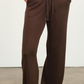 SUPER SOFT KNIT PANTS 030 in CHOCO BROWN