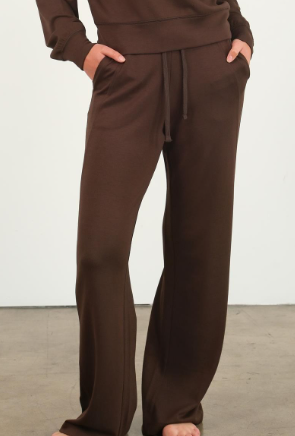 SUPER SOFT KNIT PANTS 030 in CHOCO BROWN