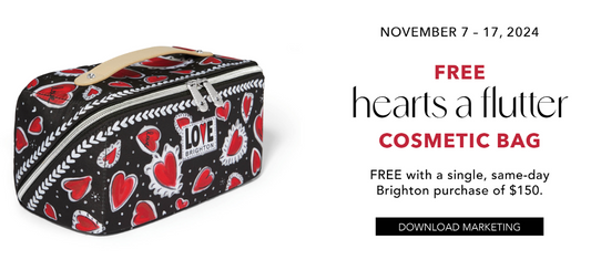 FREE Brighton Hearts a Flutter bag w/$125+ Brighton Purchase