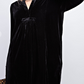 BLACK GREY VELVET TUNIC 15274