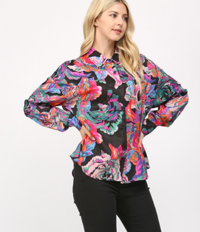 FLORAL PRINT SHIRT 20248