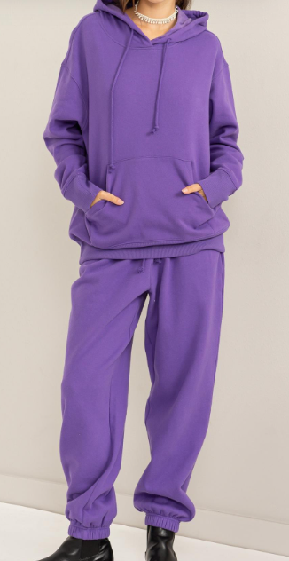 HY oversized SWEATSUIT in WISTERIA 321