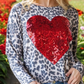 SEQUIN HEART TOP in LEOPARD 7027