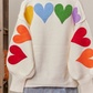 HEART LONG SLEEVE SWEATER 40435