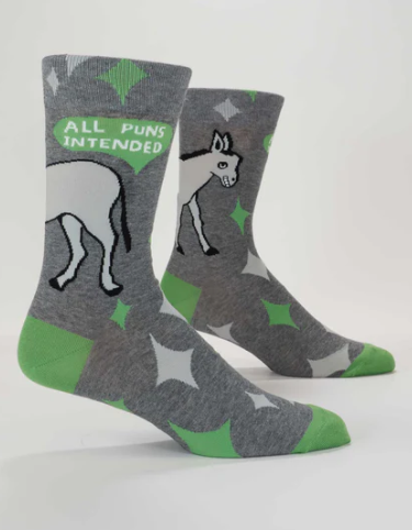 B01 SOCK Z MEN'S 1019 ALL PUNS INTENDED