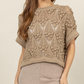 CROCHET SWEATER KHAKI 702