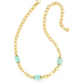 X KENDRA SCOTT ASHLYN MIXED CHAIN NECKLACE ~ Teal