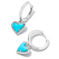 KENDRA SCOTT ARI HEART EARRINGS ~ Silver