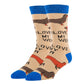 Love My Weiner | Men's Cotton Crew Funny Socks 9510