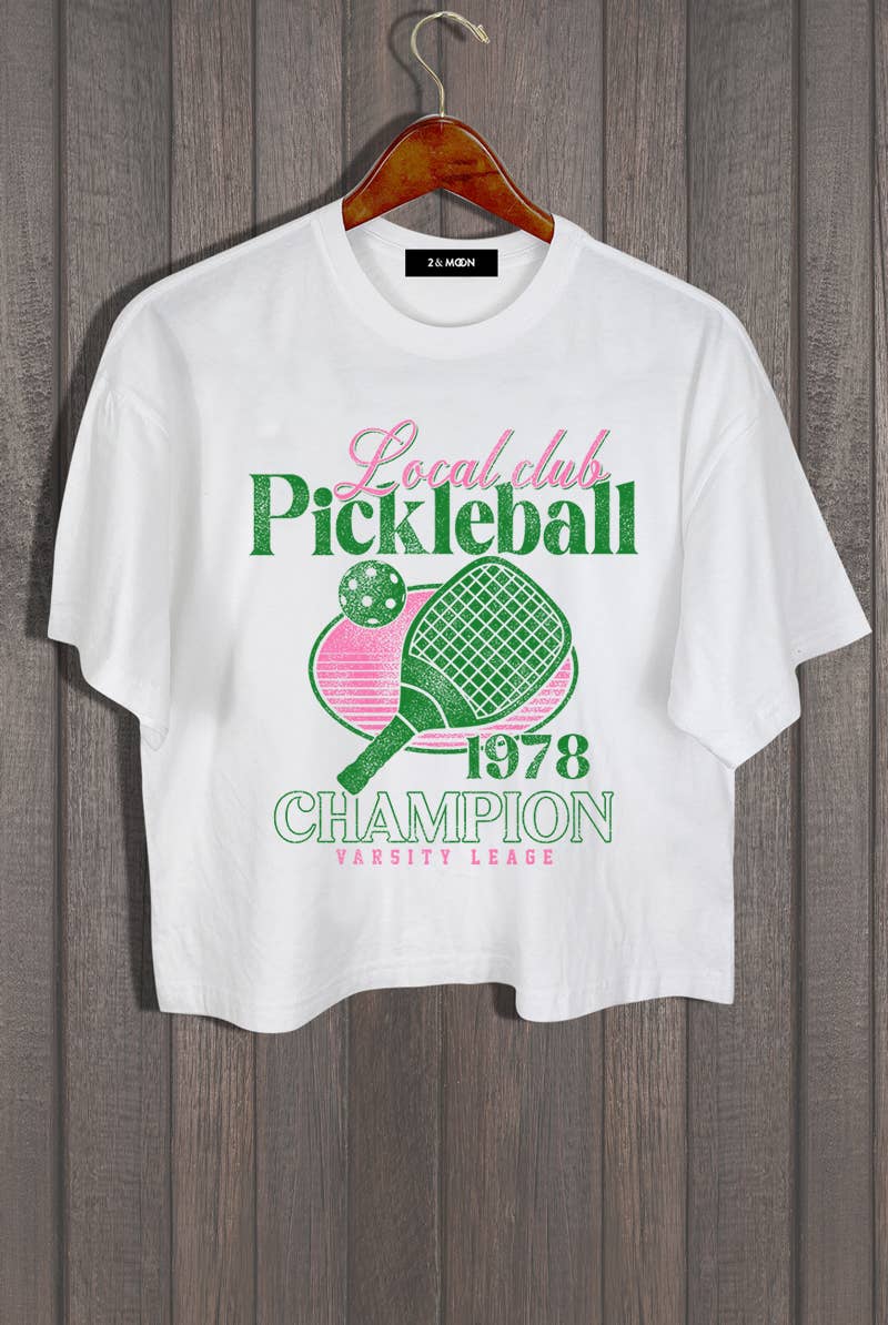 LOCAL PICKLEBALL CROP TEE