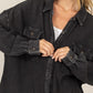 OVERSIZE SHACKET in BLACK