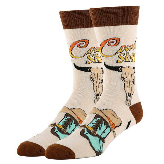 Cowboy | Men's Funny Western Crew Socks 23505