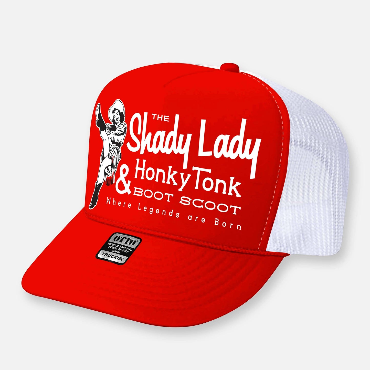 THE SHADY LADY HONKY TONK HATS: Black