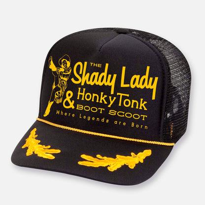 THE SHADY LADY HONKY TONK HATS: Black