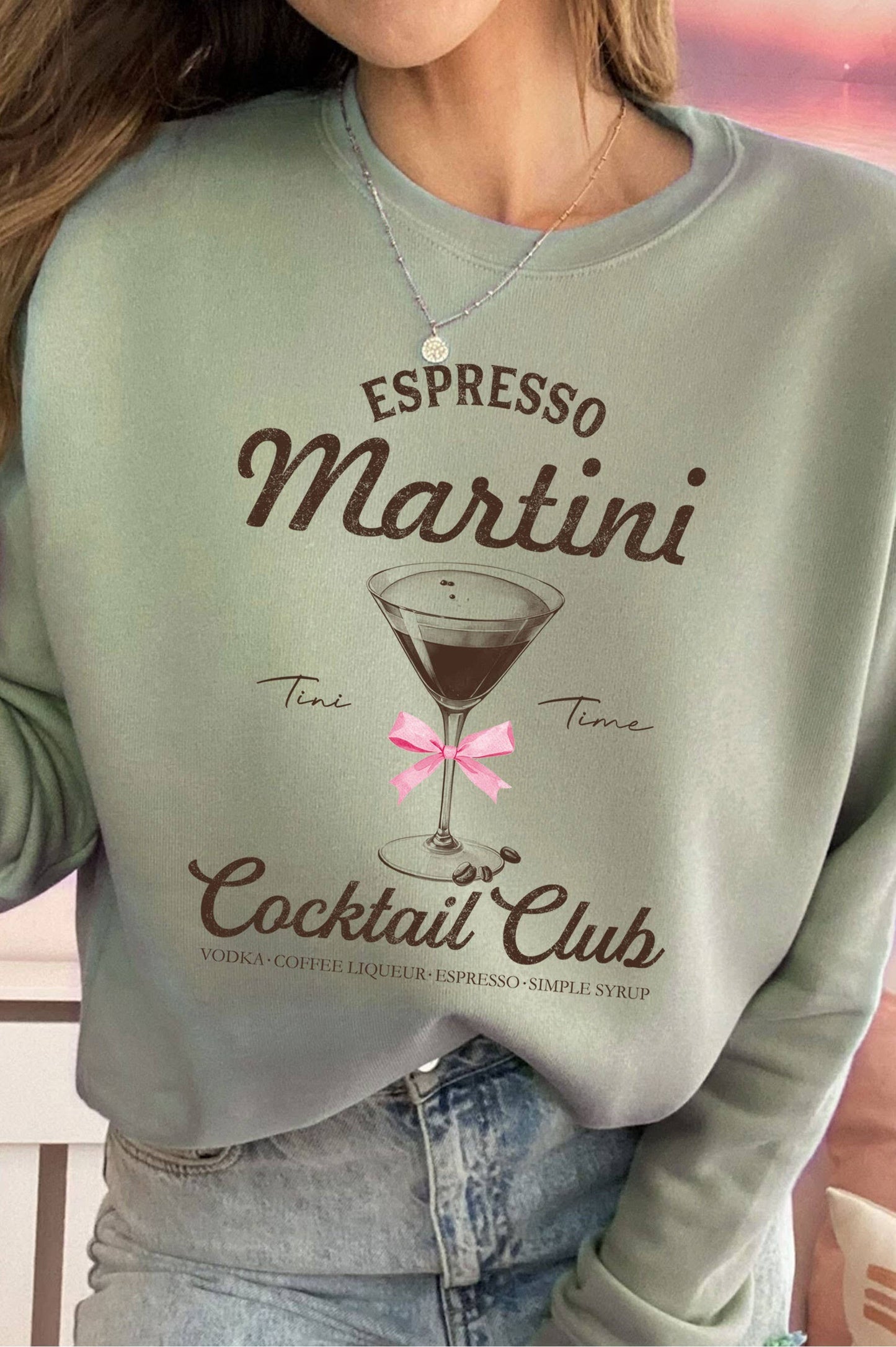 ESPRESSO MARTINI RIBBON SWEATSHIRTS