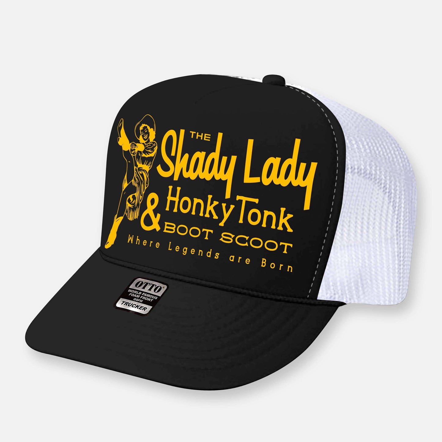 THE SHADY LADY HONKY TONK HATS: Black