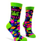 Funny Holy Shit Balls Ladies' Novelty Crew Socks