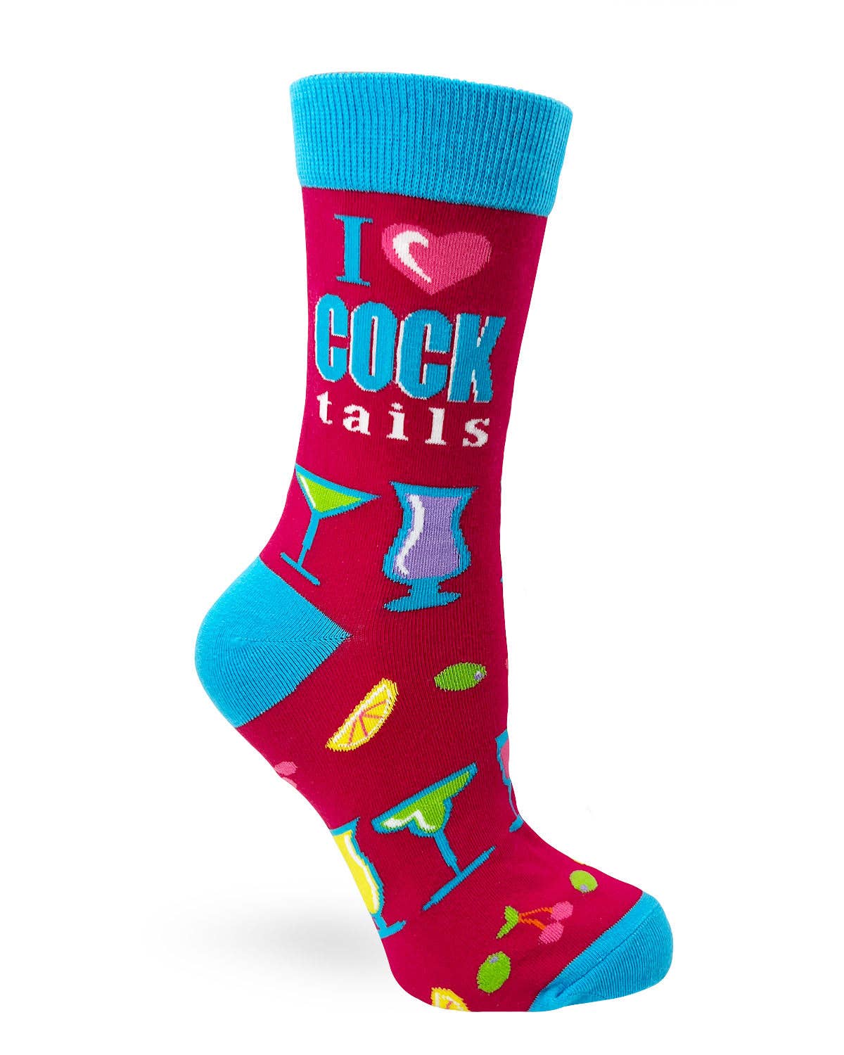 I Love Cocktails Women's Crew Socks