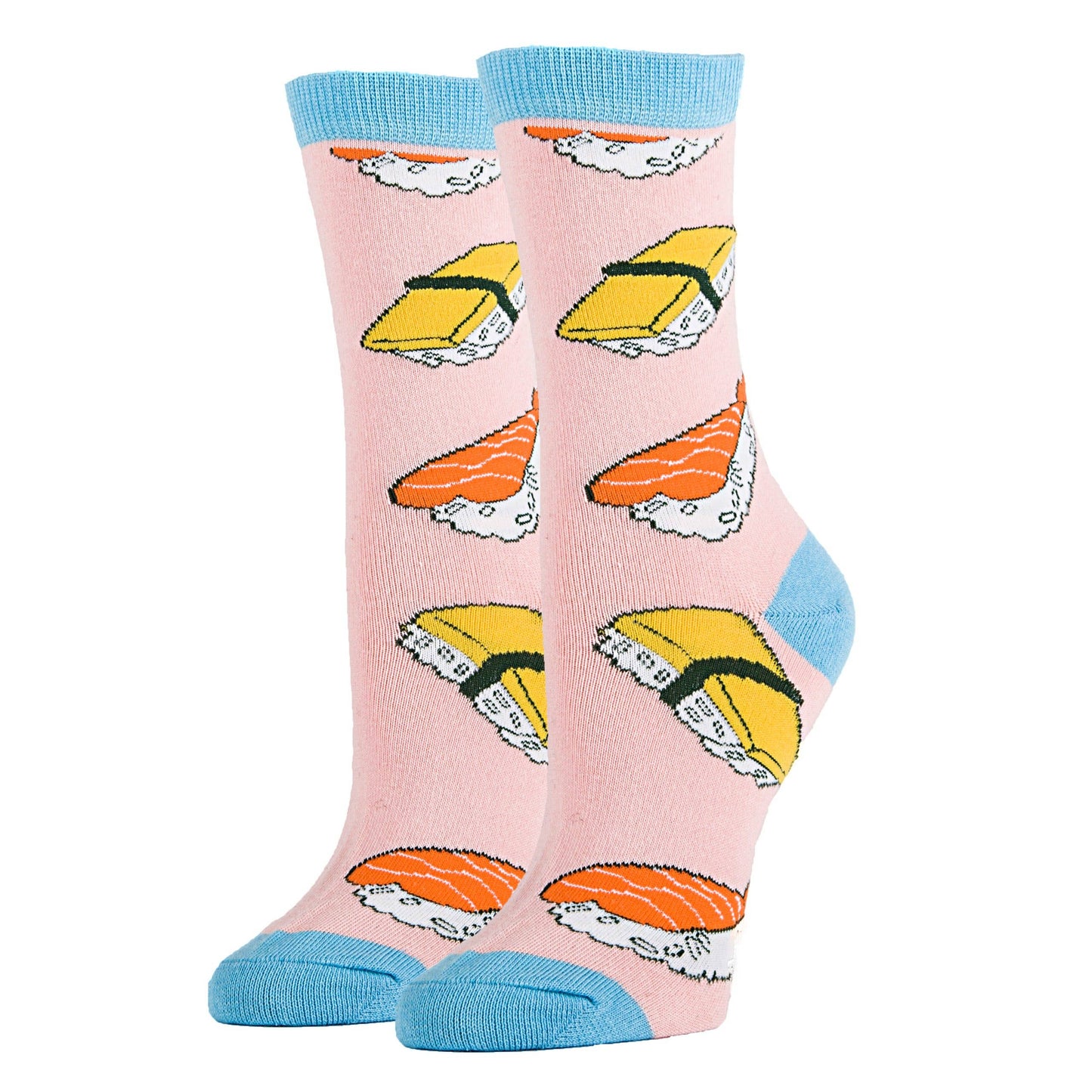 Sushi Rocks | Women's Novelty Funny Cotton Crew Socks 9021