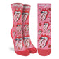 Women's The Rolling Stones, Hot Lips Pop Art Socks: Shoe Size 5-9