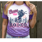 Coors rodeo bleached western graphic tee: Black