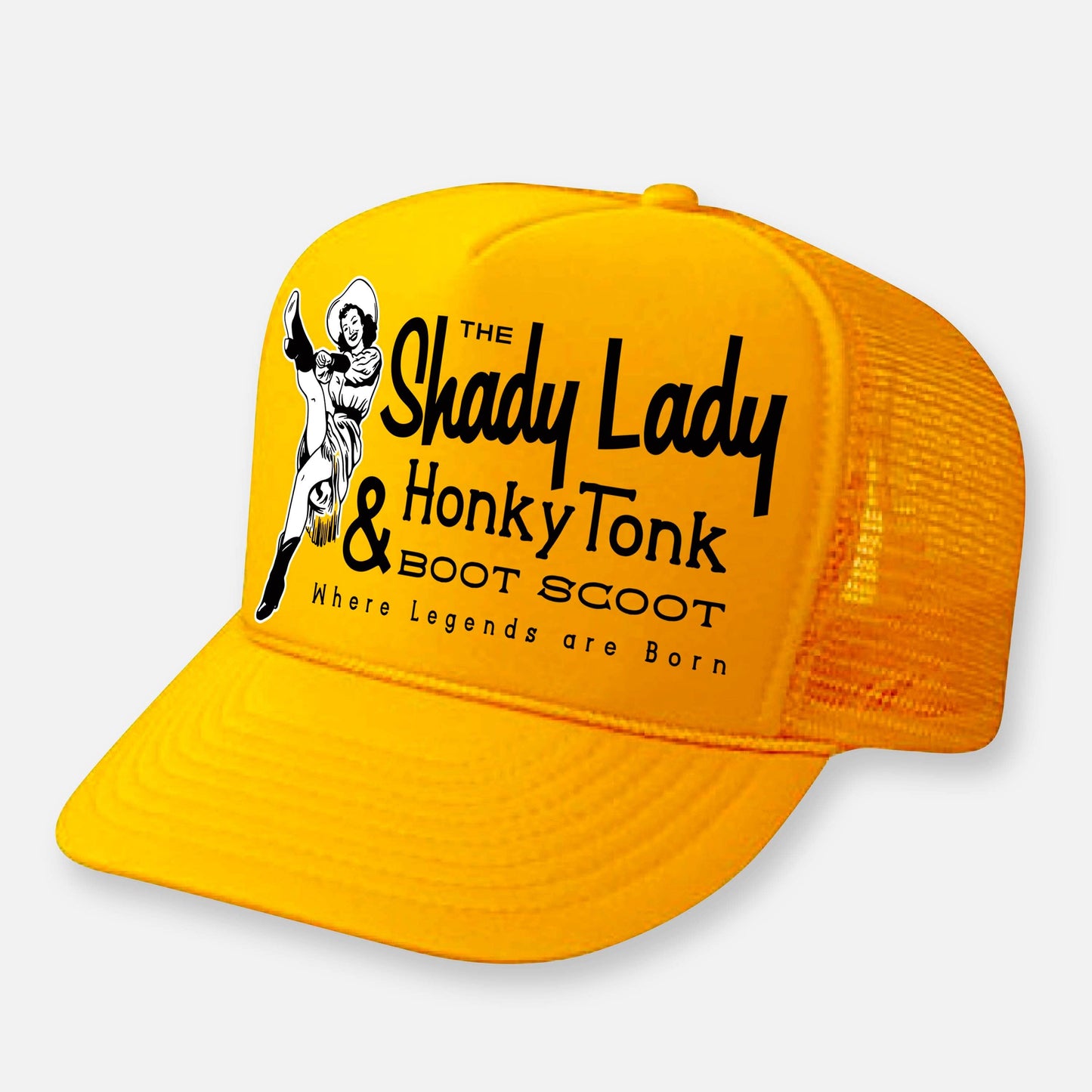 THE SHADY LADY HONKY TONK HATS: Black