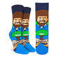 Women's Bob Ross, Happy Little Tree Socks: Shoe Size 5-9