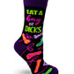 Eat a Bag of Dicks Sassy Women's Novelty Crew Socks