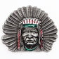 Indian Tribal Chief Head  Western Belt Buckle