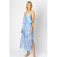 MADE IN ITALY SILK DRESS TYE DYE 60436