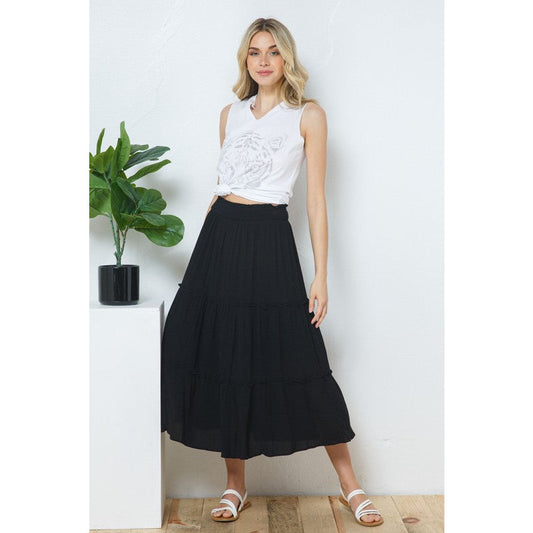 B070015 SKIRT in BLACK