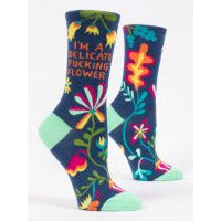 B01 SOCK 468 DELICATE flower women's crew