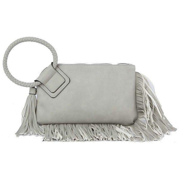 FRINGE WRISTLET PURSE ~ 13 COLORS, 0378