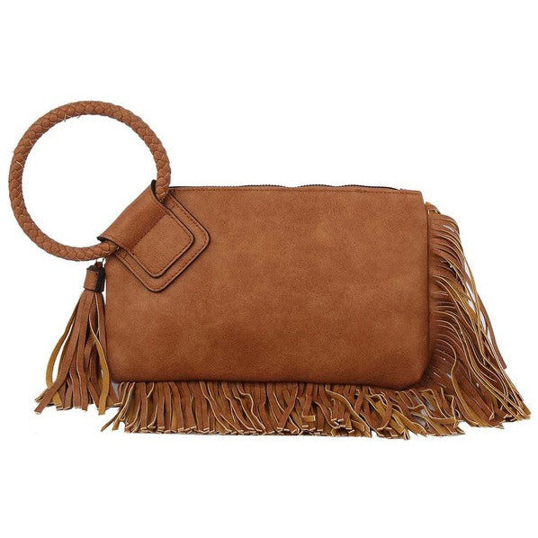 FRINGE WRISTLET PURSE ~ 13 COLORS, 0378