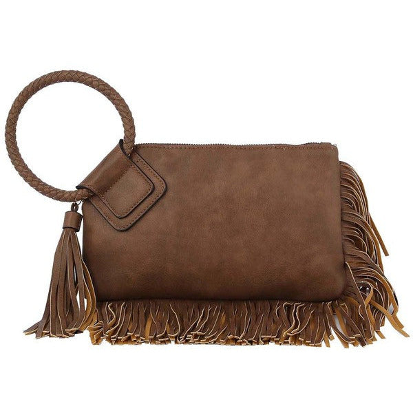 FRINGE WRISTLET PURSE ~ 13 COLORS, 0378