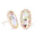 KENDRA SCOTT ELLIE STUD EARRINGS ~ ROSEGOLD DICRONIC GLASS