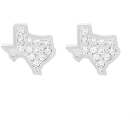 TINY TX CZ EARRING E5425