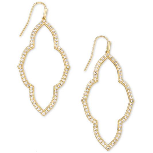 KENDRA SCOTT ABBIE OPEN FRAME EARRINGS ~ 2 COLORS, 2 SIZES