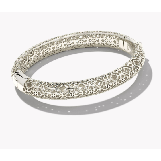 KENDRA SCOTT ABBIE BANGLE BRACELET GOLD or RHODIUM METAL S/M or L/X