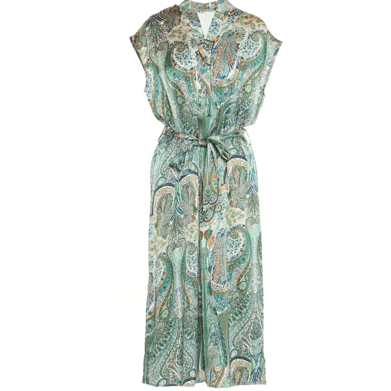 X BEULA GREEN FLOW DRESS 3464 MED/LARGE