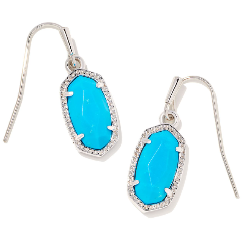 KENDRA SCOTT SILVER BRIGHT BLUE MAGNESITE