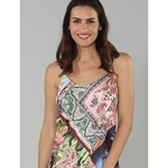 X Tropical Print Tank 3035