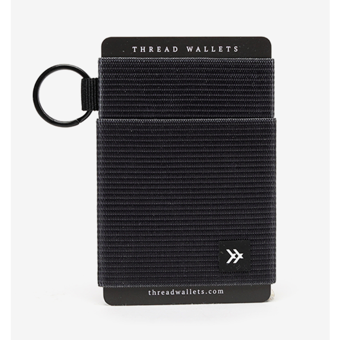 THREAD ELASTIC WALLET BLACK