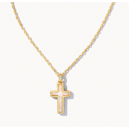 KENDRA SCOTT CROSS PENDANT NECKLACE ~ 2 COLORS