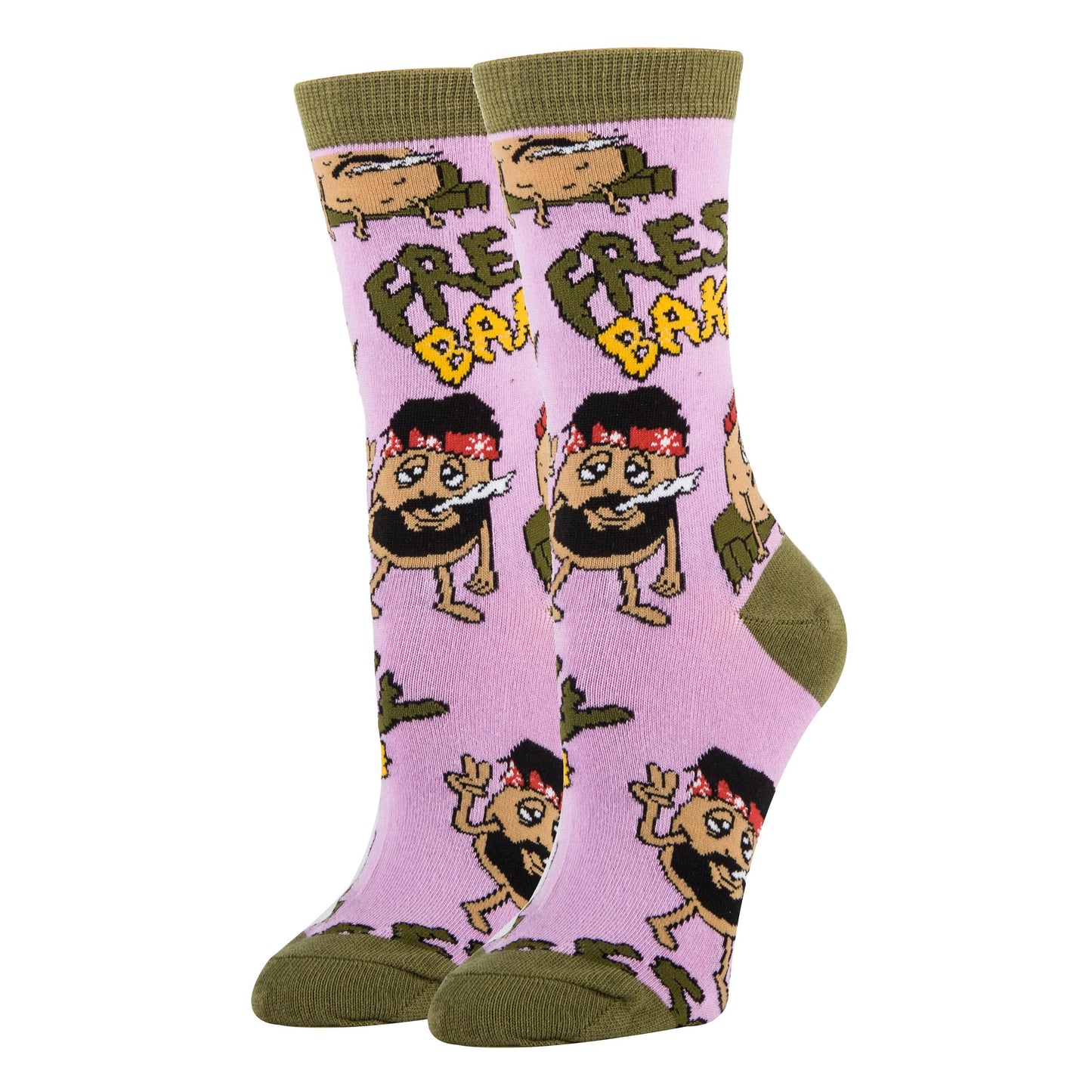 Freshly Baked | Women's Cotton Crew Funny Socks